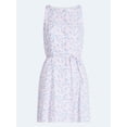 thumbnail image 5 of Free Assembly Women's and Women's Plus Cotton Boatneck Mini Dress, Sizes XS-4X, 5 of 5