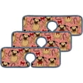 thumbnail image 2 of 2Pcs SKYSONIC Faucet Absorbent MatSweety Pattern with Cute Pug Washable Counter Drying Pads Behind Faucet, 2 of 7