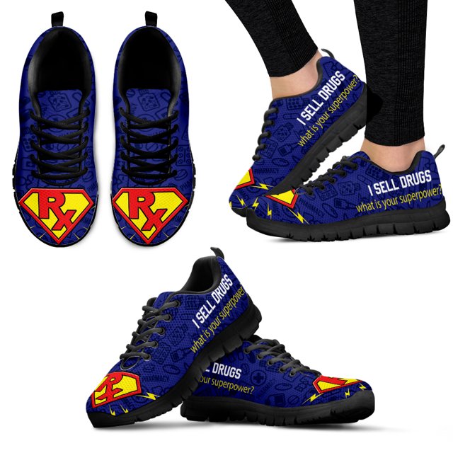 Blue Starry Sky Design Color Graffiti Lightweight Lace-up Shoes Pharmacy Teeth Sneakers Rx Summer Breathable Shoes