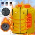 thumbnail image 1 of 2025 Heated Jacket for Boys Girls Usb Intelligent Constant Temperature Heated Windproof Plus Size Coat for Children Winter 2 Heated Jacket Coat Yellow, 1 of 9