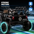 thumbnail image 5 of Hikiddo 24V 9Ah Ride on Toy for Big Kids, 2-Seater Powered Ride-on Truck Car with Remote - Black, 5 of 12