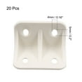thumbnail image 2 of Soportes de esquina de plástico de 90 grados para muebles de estantería Unique Bargains 36x24x24mm, 20 piezas, 2 of 4