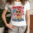 thumbnail image 3 of Funny Patriotic Puppy Shirt, Red White Blue Dog Lover Tee for Women, Lilac, XL, 3 of 6