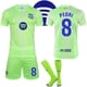 thumbnail image 1 of Barcelona Away Football Shirts Kids Football Kit No.8 PEDRI 24-25, 1 of 2