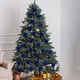thumbnail image 5 of Bolas decorativas navideñas, 16 bolas navideñas de terciopelo, bolas flocadas para árbol de Navidad, bolas de plástico, adornos colgantes decorativos de Navidad, decoración para árbol de Navidad de 2,, 5 of 6
