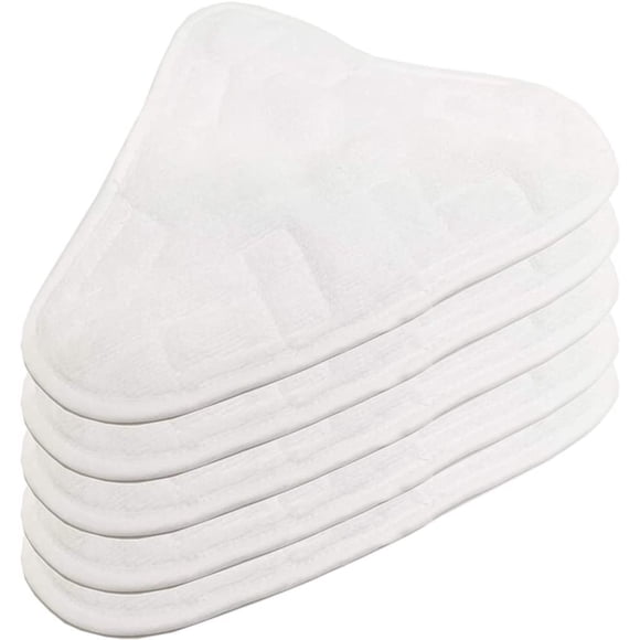 Hildbrandt Clean Co. 5 Tampons de Vadrouille à Poche Vapeur Compatibles en Microfibre, Tampon de Remplacement pour Steamboy X5 H2O H20 S302 S001 SKG 1500W Vadrouille à Vapeur