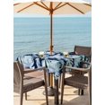 thumbnail image 3 of Outdoor Tablecloth with Umbrella Hole for Patio/Picnic/Party/Camping, Green Palm Leaves Waterproof Table Cloth Square Cover Washable, Watercolor Botanical Coastal (60"x 60"), 3 of 9