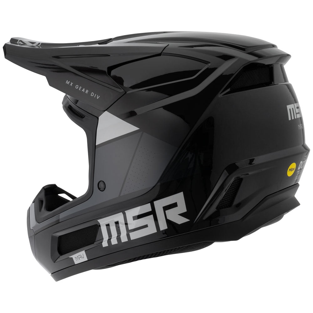 MSR™ Mav Sensor Dirt Bike Motocross Helmet w/ MIPS Medium Black/Grey