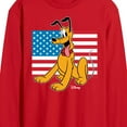 thumbnail image 2 of Disney - Pluto USA Flag - Men's Long Sleeve T-Shirt, 2 of 4
