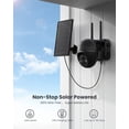 thumbnail image 4 of ieGeek 2K Wireless Security Camera, Solar Powered, Outdoor, WiFi, Spotlight & Siren, PTZ 360° View, 3MP Color Night Vision, Outdoor Surveillance Camera with PIR Sensor, Work with Alexa, 4 of 12