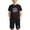 Black, variant on Kids 4th of July Outfit Unisex Yellow 2 Piece T-Shirt and Shorts Set Patriotic Summer Clothes,Size 7 T