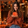 thumbnail image 6 of Halloween Decorations Pumpkin Candle Light Decoration Prop, Flameless Pumpkin Candle Decor for Halloween Parties, Festive Fall Decorations for Home, Easy to Place Anywhere, 6 of 7