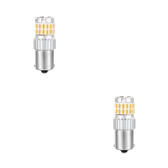 Riwesomey Luz de giro de 2 piezas, mano de obra exquisita, lámpara de señal de instalación práctica, bombilla de freno de resistencia a altas Luz amarilla 2piezas Riwesomey CBP448834