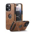thumbnail image 1 of HAYAN Leather case for iPhone 15 Pro Case, Thin Flexible Soft Grip Luxury Cover, Protective Slim with Kickstand Shockproof Phone Cases Compatible with iPhone 15 Pro (Brown, for iPhone 15 Pro), 1 of 1
