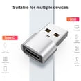 thumbnail image 1 of Gwong Electrónica 2pcs aleación de aluminio tipo-c hembra a USB Malculino Convertidor Adaptador Accesorio de teléfono, 1 of 7