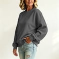 thumbnail image 5 of Womens Casual Crewneck Sweatshirt Long Sleeve Shirts Pullover Tops Fall Fashion Clothes, 5 of 6