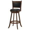thumbnail image 5 of Broxton Upholstered Swivel Bar Chair Chestnut (Set of 2), 5 of 13