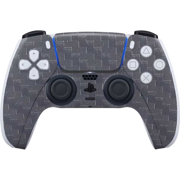 Skinit Silver Carbon Fiber Specialty Texture Material PS5 Controller Skin