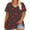 Blouse-Red, variant on Gamivast Plus Size Holiday Tops Cute Heart Print Short Sleeve Tunic Goning Out Shirts Casual Loose V-Neck Trendy Blouse Valentine's Day Outfits 2026