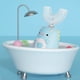 thumbnail image 5 of Cepillo de dientes eléctrico sónico en forma de U para niños, cepillo de dientes de silicona para niños, cepillo de dientes inteligente de 360 grados, blanqueador de dientes resistente al agua, 5 of 5