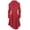 Watermelon Red, variant on Women Faux Fur Wool Warm Slim Coat Jacket Thick-Parka Overcoat Long Winter Outwear