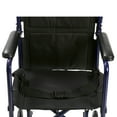 thumbnail image 5 of Drive Medical Lightweight Transport Wheelchair, 19" Seat, Blue, 5 of 6
