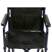 Drive Medical Lightweight Transport Wheelchair, 19 Seat, Blue