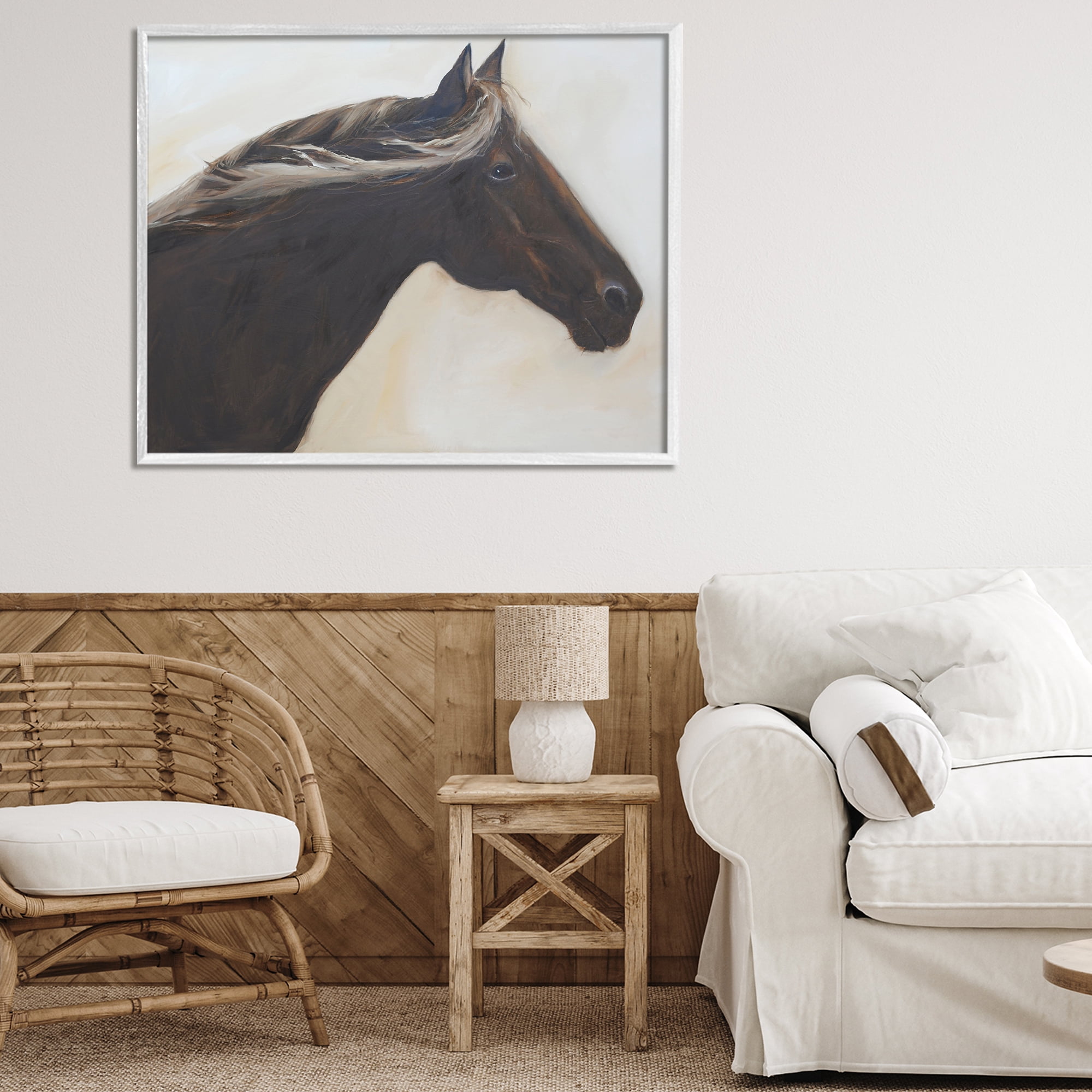 Stupell Industries The Mare In Profile White Framed Giclee Art, design by Jadei Graphics