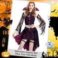 thumbnail image 2 of Women's Fashion Vintage Wide Elastic Stretch Waist Belt With Interlock Buckle Halloween Belt, 2 of 7
