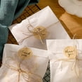 thumbnail image 4 of 100 Pieces Glassine Wax Paper Bag 5" x 7" Cookie Sleeves Bags 100 Pieces Thank You Label Stickers and 263 Feet Jute Rope for Party Favors Cookie Chocolate Candy(null), 4 of 4