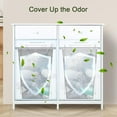 thumbnail image 6 of Double Tilt Out Trash Cabinet 20 Gal, Kitchen Wooden Recycling Cabinet, Hidden Trash Can Holder w/Drawers & Tabletop, Dog-Proof Trash Bin Cabinet, Trash Bins NOT Included(White), 6 of 16