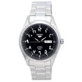 thumbnail image 1 of Seiko 5 Stainless Steel Black Arabic Dial Automatic SNKP21 SNKP21J1 SNKP21J Men's Watch, 1 of 1
