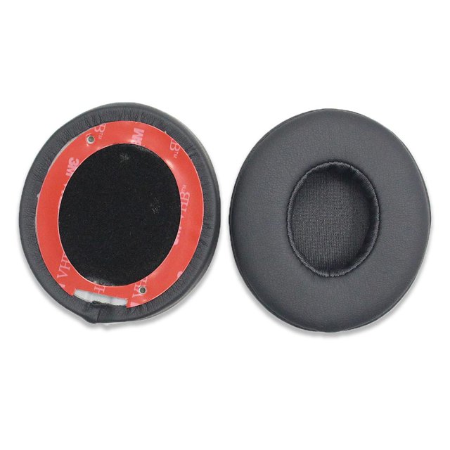 Matsuzay 1 par de almohadillas de cuero para auriculares, almohadillas para los oídos, cancelación de ruido, accesorios de malla para juegos, repuesto Relojes inteligentes color titanio
