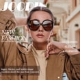 thumbnail image 3 of Oversized Butterfly Polarized Sunglasses for Women, Retro Trendy UV400 Protection Large Frame Sun Glasses with One-Piece Nose Pads for Driving Travel, Gift Ready, 3 of 6