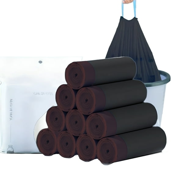 ACDANC Tall Kitchen Drawstring Trash Bags,13 Gallon,GRS Compliant,Eco-Friendly Recycled Material,150 Count