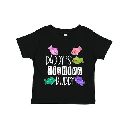 

Inktastic Daddy s Fishing Buddy with Colorful Fish Gift Toddler Boy or Toddler Girl T-Shirt