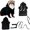 Black, variant on Pet Ferrets Fleece Hoodie and Leash Harness Set For Winter Warmth
