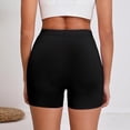 thumbnail image 5 of Ytndtr Women's No Front Seam Biker Shorts High Waist Lounge Yoga Shorts with Pockets Workout Gym Shorts with Tummy Control, 5 of 6