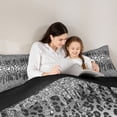 thumbnail image 5 of Homewish Cheetah Print Bedding Comforter Set 2pcs for Female Men Adults,Bling Grey Glitter Twin Comforter Sets Microfiber,Abstract Gradient Breathable Bedding Set,Lightweight Room Decor,Reversible, 5 of 8