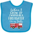 thumbnail image 3 of Inktastic Future Firefighter Like Daddy Boys Baby Bib, 3 of 4