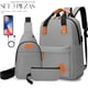 thumbnail image 2 of Mochila Shendy Vendy Backpack Impermeable Set De 3pzs Con Riñonera Y Puerto Usb, 2 of 6