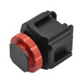 thumbnail image 4 of Cold Shoe Adapter Bracket Lightweight Aluminum Alloy with Cold Shoe Mounts Extension for DSLR Camera Video Light Microphone Monitor Video Microfilm, 4 of 7