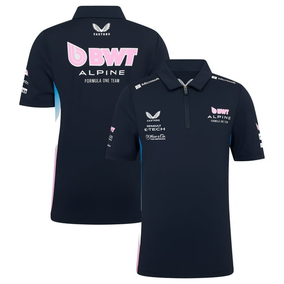 Youth Castore Navy Alpine 2025 Team Wear Polo