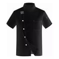 thumbnail image 1 of Manga Corta Uniforme Chef Cocina Gastronomia Moda, 1 of 7