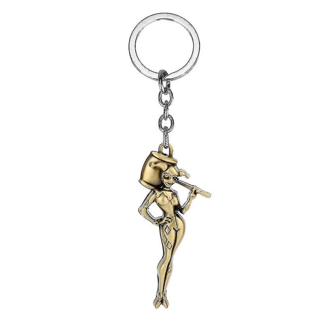 Harley Quinn Anime Key Chain Key Ring Bag Pendant Keyring Christmas Gift