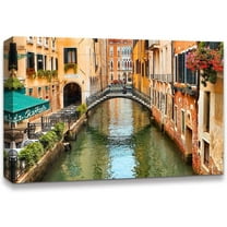 IDEA4WALL Landscape Canvas Wall Art Italy City Canvas Prints Modern Home Wall Decor, 24"x36"