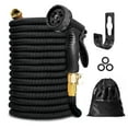 thumbnail image 2 of (2 pack) Kotto 100 ft Expandable Garden Hose, Water Hose for Outside with 10 Spray Nozzles, Brass Connector, Leak-Proof, Block, 2 of 10