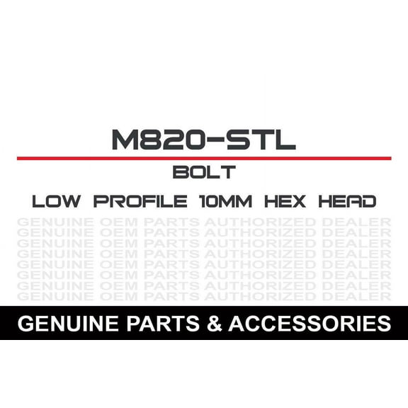 Bolt Motorcycle Accessories 024-20820 Hex Flng Bolt 8x20mm 10pk