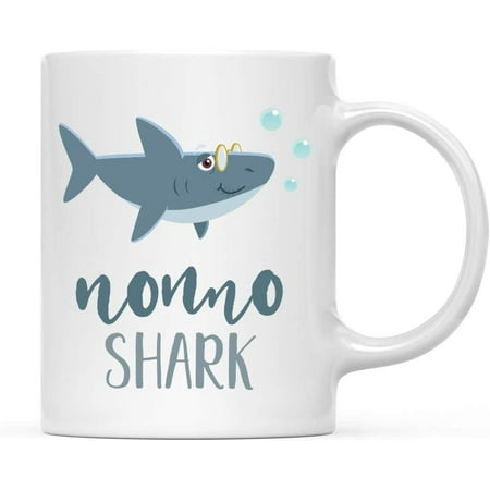 

CTDream Baby Shark Family 11oz. Coffee Mug Gift Nonno Shark 1-Pack Shark Do Do Do Gift Idea Birthday Christmas Gifts for Nonno