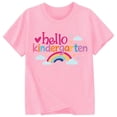thumbnail image 3 of SGMVNU Girls Kindergarten Graphic T Shirts Trendy Casual Crew Neck Short Sleeve Relaxed Fit Tee Girls Fashion, 12-13 Years, A1-Light Pink, 3 of 4
